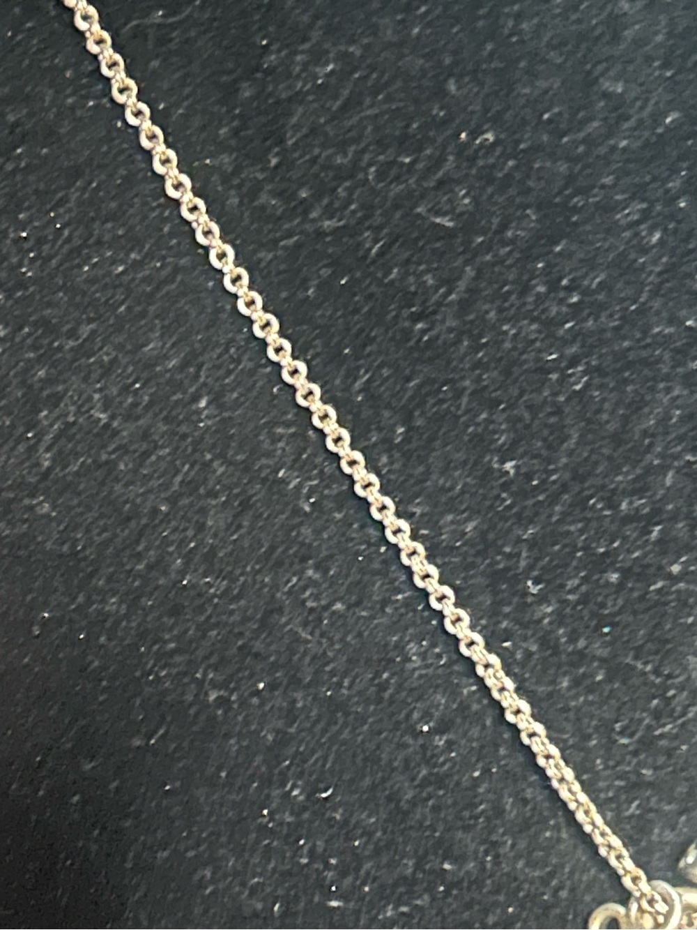 Vintage Fossil Lock and Key Charm Necklace - Picture 3 of 5